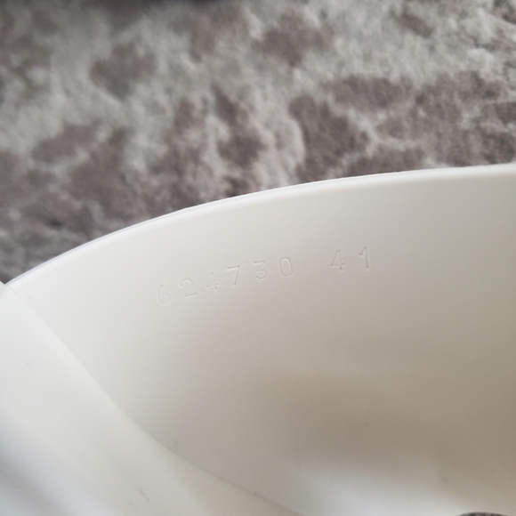 Gucci Rubber Logo Platform Slide Sandal in Mystic White Size 41 - Picture 11 of 13